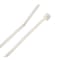 Steel Grip Cable Tie, 4 in L, 13/16 in Max Bundle Dia., White, Polypropylene, 18 lb Strength, 100 PK M-100-4-NC - alternate 1
